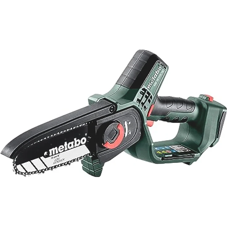 Metabo MS 18 LTX 15, Akku Kettensäge mit 15 cm Sägeschiene, leicht und sicher für präzise Schnitte – Bild 1