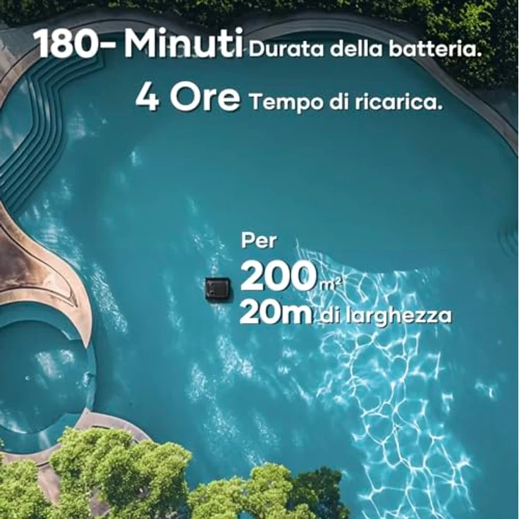 Aiper Scuba S1 Pro 2025, Kabelloser Poolroboter mit App-Steuerung, Feinfilter, 5 Reinigungsmodi und bürstenlosen Quad-Motoren – Bild 5