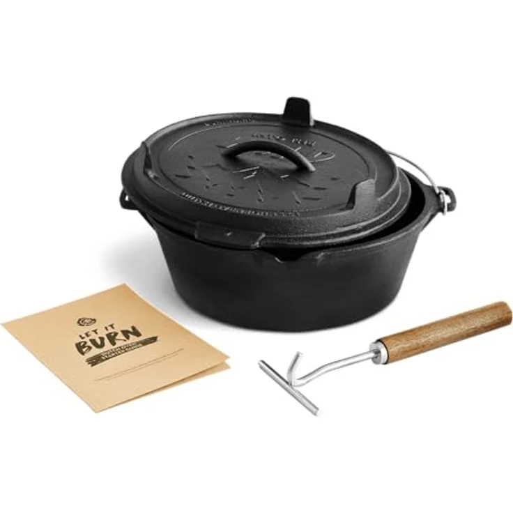 JOHN | Gusseisen Dutch Oven | inkl. Deckelheber – Bild 4