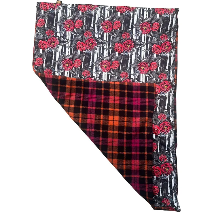 Fashion Dog Tierdecke Double-Face Hundedecke - 100 x70 cm - Roses - Kuschelige Decke aus 100% Polyester, hält Bodenkälte ab, ultraleicht und bequem