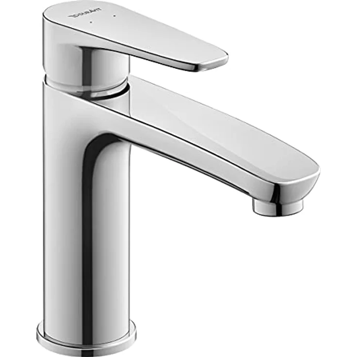 Duravit B.1 Waschtischarmatur, Größe M (Auslauf Höhe 110 mm), Wasserhahn Bad, Waschbecken Armatur mit Keramikkartusche, Chrom – Bild 1