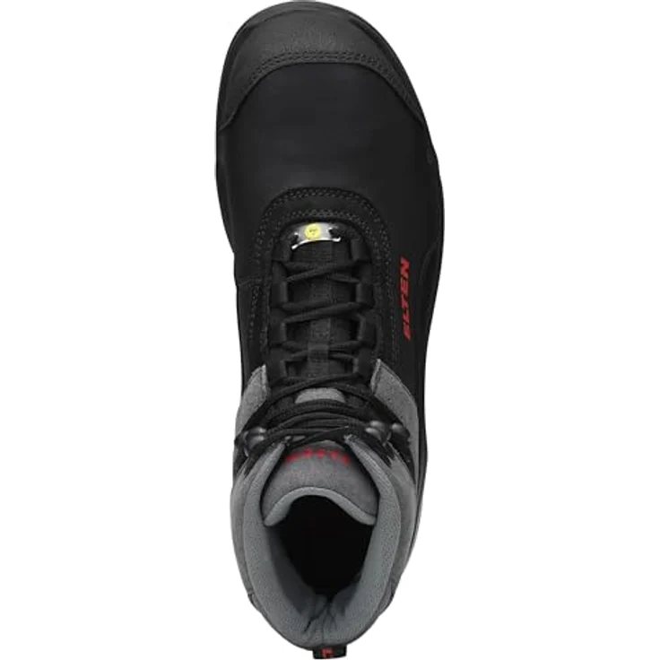 Elten Sicherheitsschuhe S3 MILES Mid ESD, Sicherheits-Schnürstiefel aus Rindleder, Gr. 42, rutschfeste TPU/PU-Sohle, atmungsaktives Futter – Bild 6