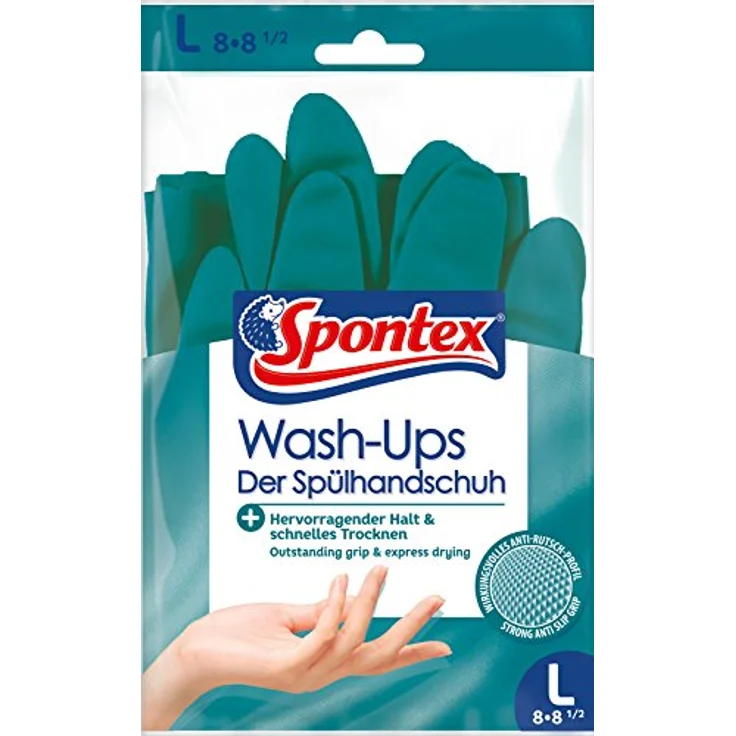 Mapa Spontex Handschuh Wash Ups Größe L mit Anti Rutsch System – Bild 2