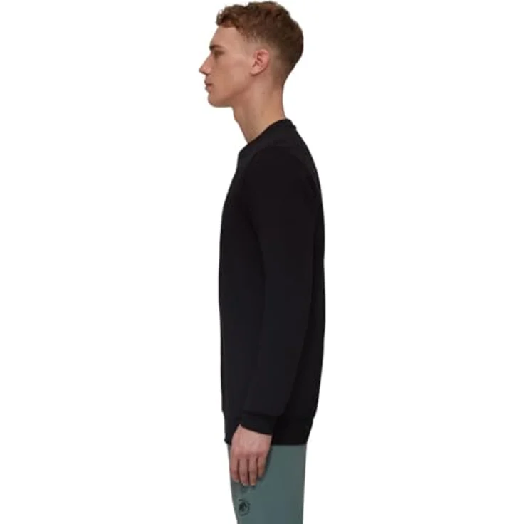 Mammut Mammut Core ML Crew Neck Men Original; black; S - Gestricktes French Terry Material, Elastische Rippenbündchen – Bild 4