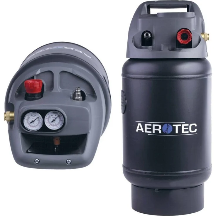 Aerotec Druckluft-Tank Tanky 14 l, 10 bar, mobiler Lufttank mit Schnellkupplung für Kompressoren