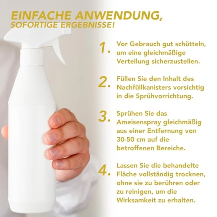INSIGO Insektenspray Anti Ameisen-Spray 6 l, biozidfreie Formel, geruchsarm, brennt/ätzt nicht, für Innen- und Außenbereich – Bild 5