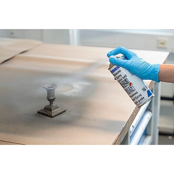 WEICON Edelstahl-Spray spezial hell, 400 ml, korrosions- und witterungsbeständig, alkydharzbasiert – Bild 4