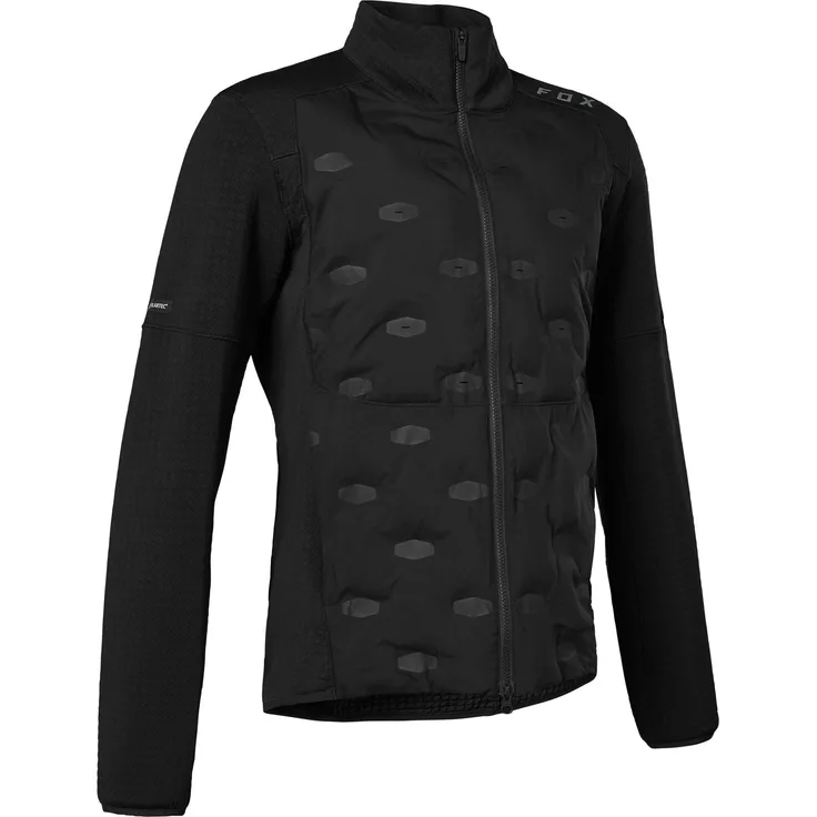 Fox Ranger Windbloc Fire Jacke, Herren Velojacke für nasses Wetter, isoliert, Schwarz, Größe S