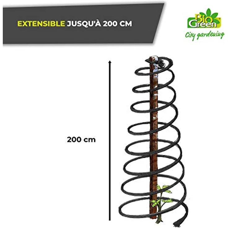 Bio Green Aufzuchtartikel Rankhilfe für Kletterpflanzen, Tomaten, Gurken, Schwarz – Bild 4