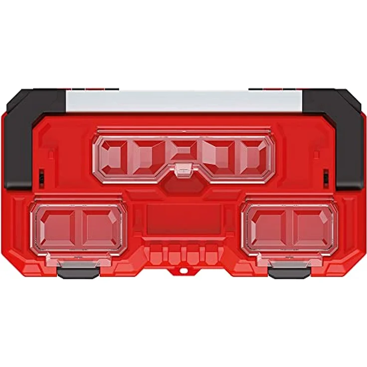 Kistenberg TITAN Plus, Multifunktionale Werkzeugkiste mit Aluminiumgriff, transparenter Organizer und robustem Polymerkörper – Bild 5