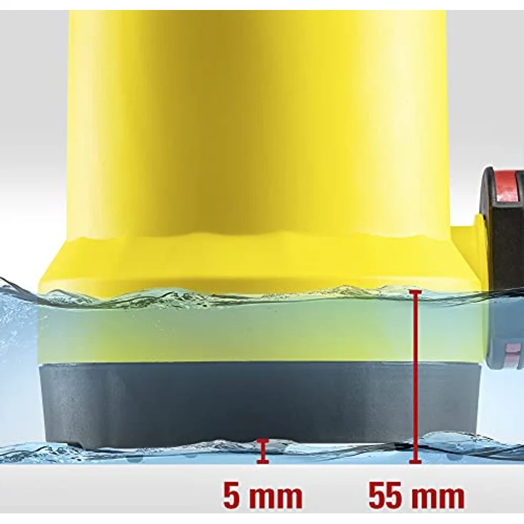 Trotec Klarwasser-Tauchpumpe TWP 7506 E Hochleistungspumpe 13.000 l/ h 750 Watt Pumpe 9,5 m Förderhöhe – Bild 6