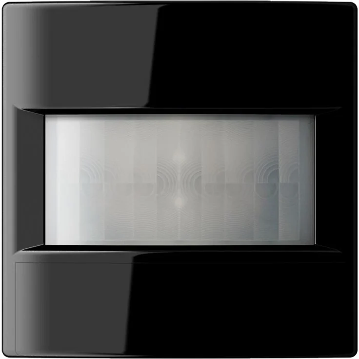JUNG KNX Automatik-Schalter LS 3181-1 SW, Bewegungsmelder mit 2 PIR-Sensoren, 180° Erfassungsbereich, integrierter Helligkeitssensor, manuelle Bedienung, Schwarz