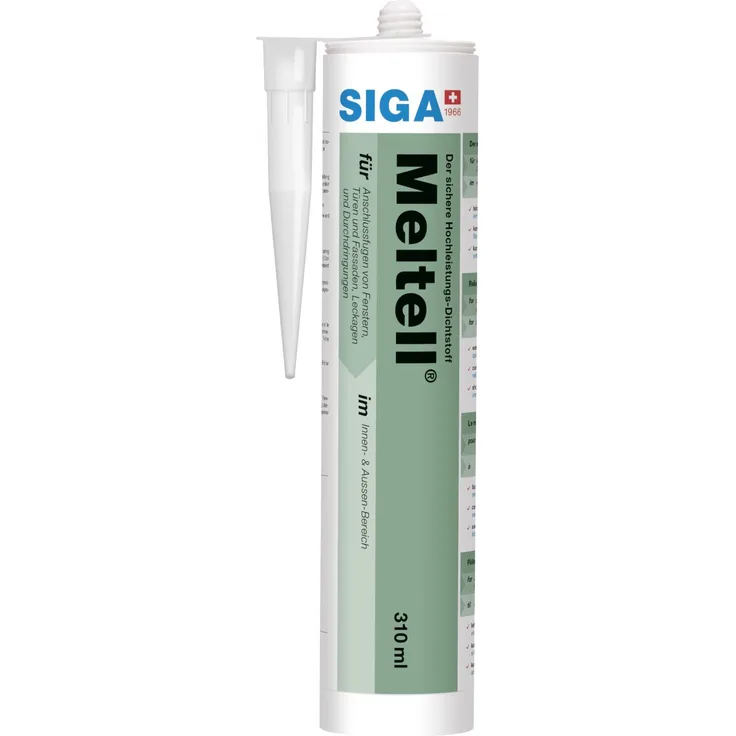Siga Hochleistungsdichtstoff Meltell Kartusche 310 ml weiß strukturiert