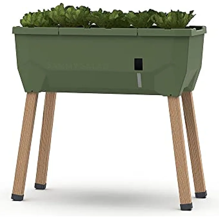 Sammy Salad - Balkonhochbeet - 15 L Wassertank mit Bewässerungssystem - inklusive Wasserstandsanzeige - 40 L Erdvolumen - 79 x 37 x 75cm - Hochbeet