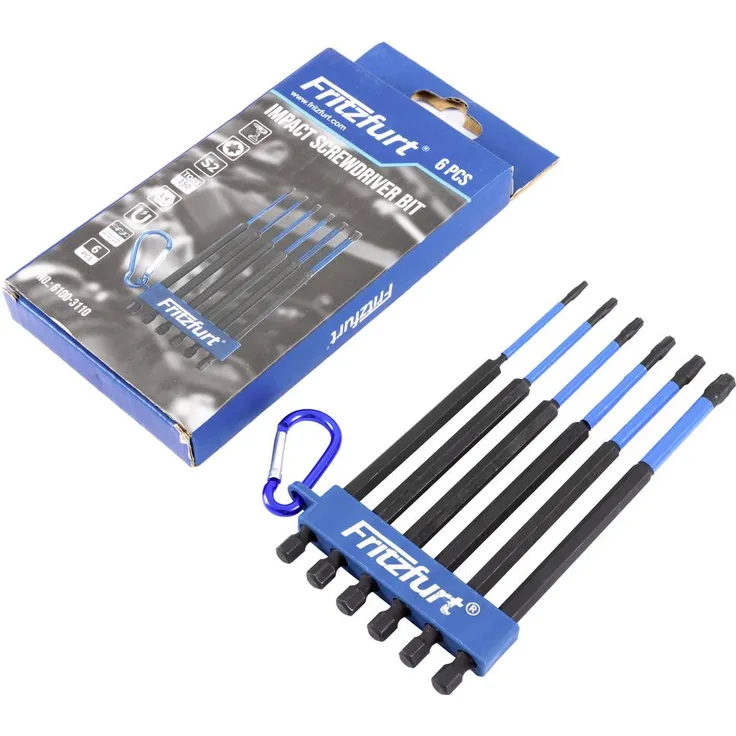 FRITZFURT 6100-3110 Bit-Set, 6-teilig mit T-Profil und Haltefunktion