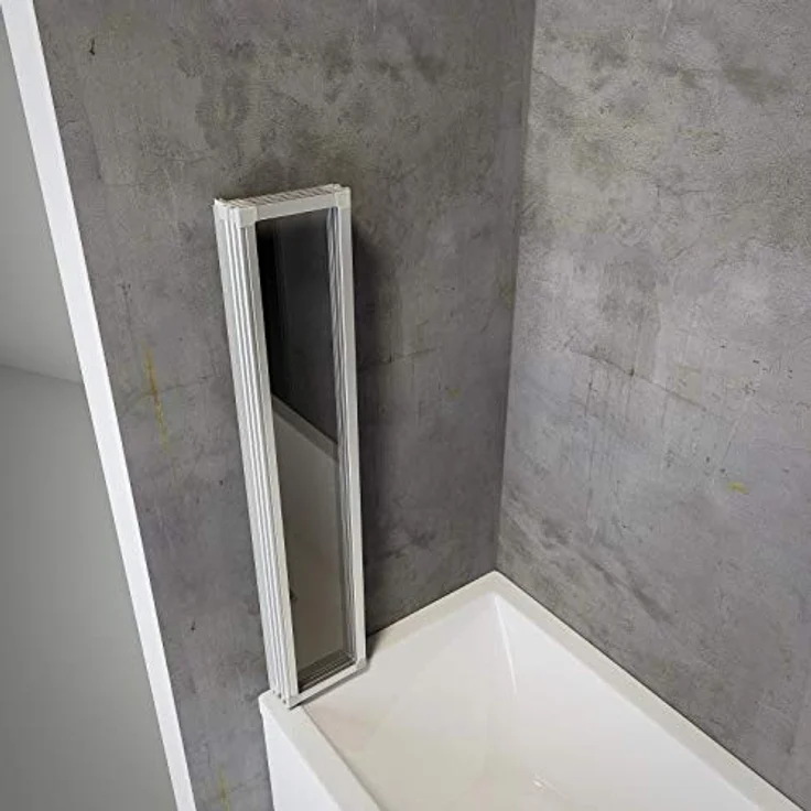 Schulte D1334 01 50 Smart Duschabtrennung für Badewanne alunatur, 4-teilig – Bild 2