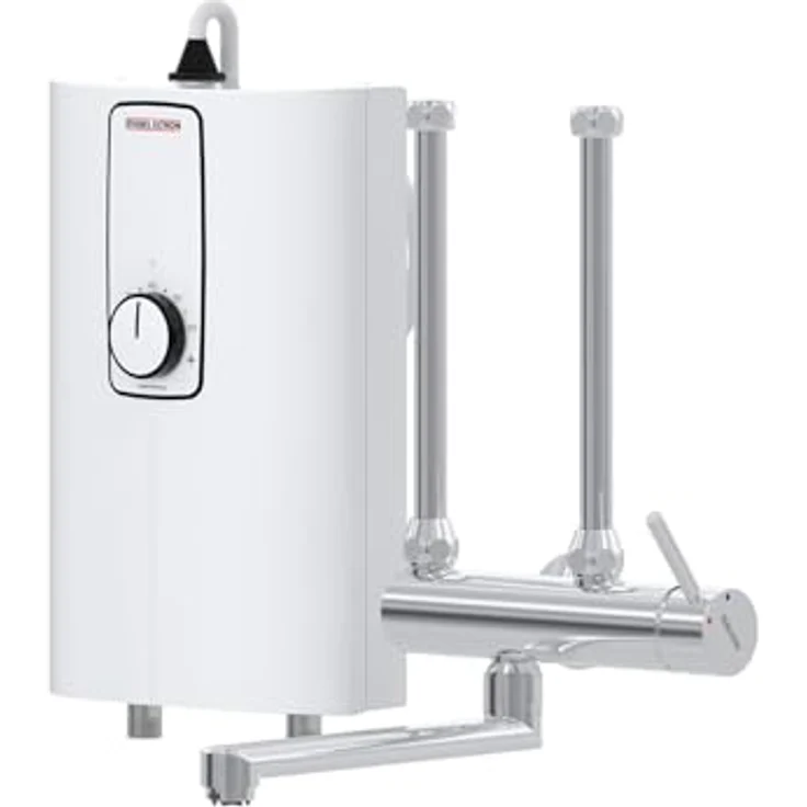 STIEBEL ELTRON DCE 11/13 H, elektronischer Kompakt-Durchlauferhitzer mit MEKD Armatur, 400 V, solargeeignet, Übertischmontage, VDE geprüft, Made in Germany – Bild 1
