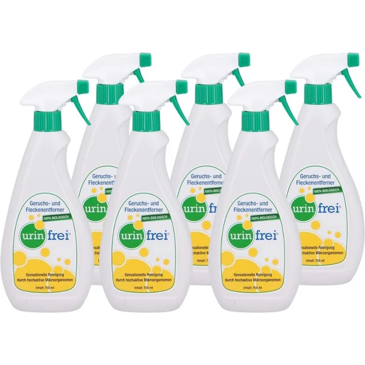 Rehaforum Medical URIN-Frei Allzweckreiniger, effektive Lösung gegen Urin-Flecken und Gerüche, 0,75 Liter (6-St)