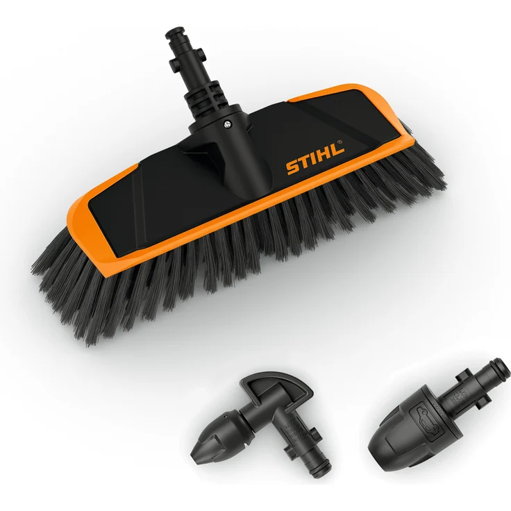 Stihl Hochdruckreiniger Zubehör Fahrzeugreinigungsset, 3 Teile mit Waschbürste, Fahrzeugdüse und 90°-Winkeldüse für RE 80 – RE 130 Plus