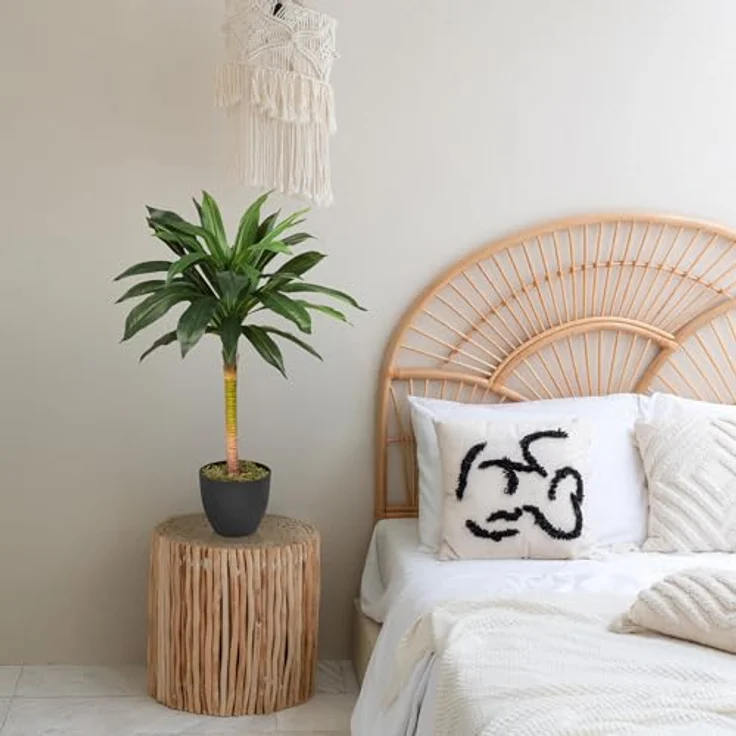 hjh OFFICE Kunstpflanze DRACAENA I Kunststoff Drachenbaum, Höhe 85.0 cm, Künstliche Zimmerpflanze im Topf, Palme – Bild 2