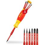 Wiha Magazin-Bithalter LiftUp electric mit 6 slimBits (2831-09021) - Schraubendreher für elektrische Anwendung