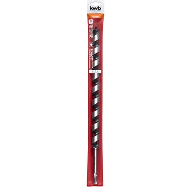 kwb Schlangenbohrer Ø 22 mm, 460 mm Lang, 10 mm Sechskantschaft, präzisionsgeschliffen, schwarz – Bild 2