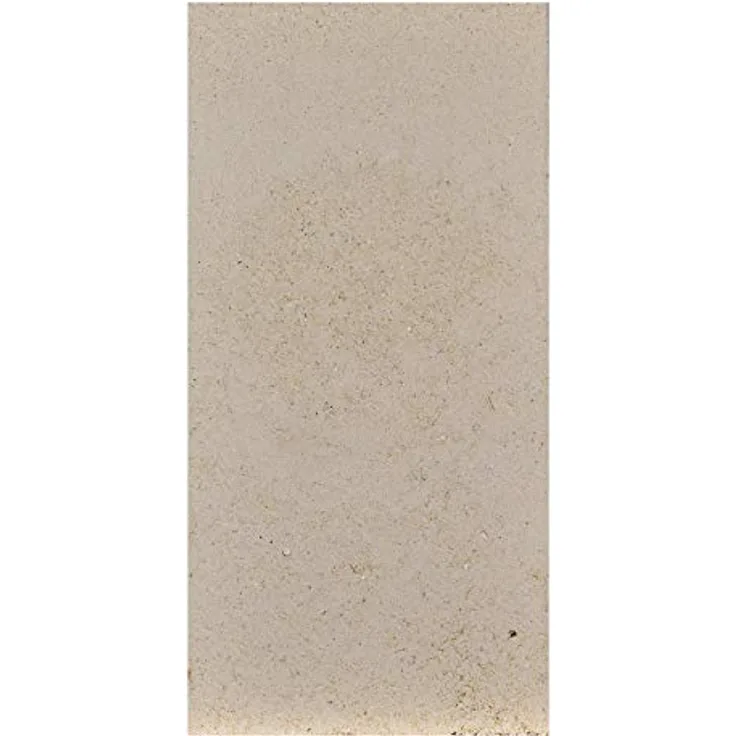 FIREFIX 2050/1 Schamottestein (formgepresst) 20 mm stark, Abmessung 250 x 124 mm, Gelblich