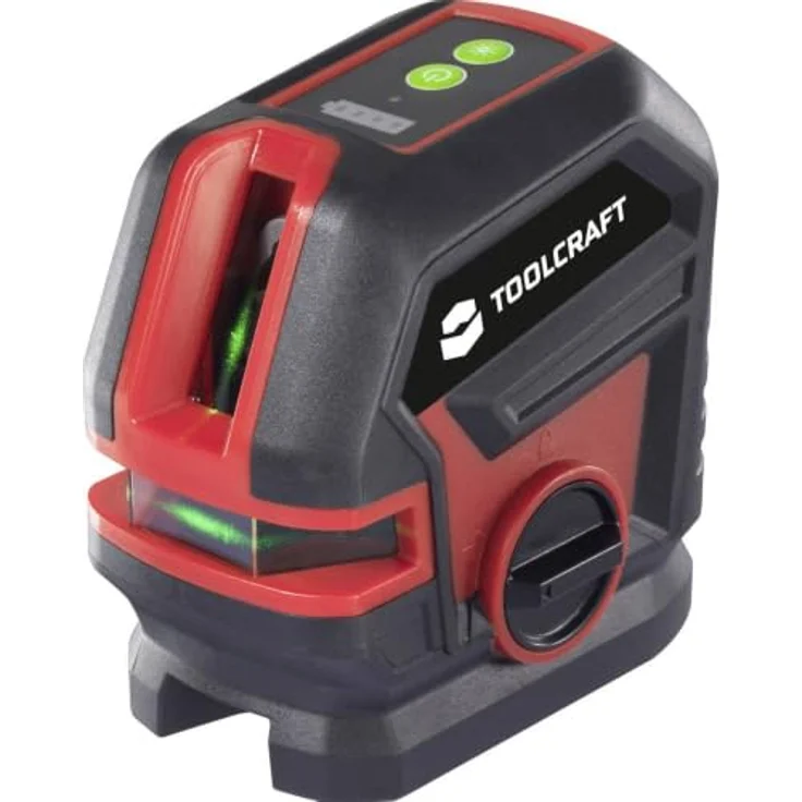 TOOLCRAFT Kreuzlinienlaser, grüner Laser, selbstnivellierend, Reichweite 30m, ±0,3 mm/m Genauigkeit – Bild 1