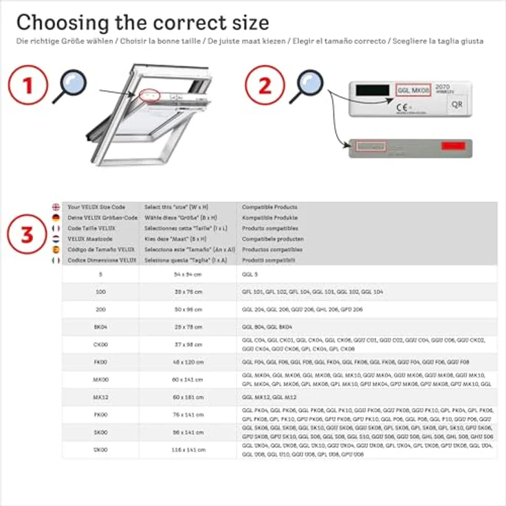 VELUX MHL PK00 5060, Manuelle Hitzeschutz-Markise für Dachfenster, Lichtfilterung, Schwarz – Bild 2