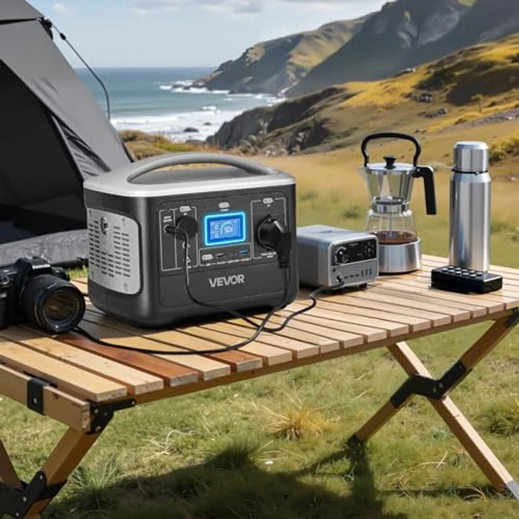 VEVOR Tragbare Powerstation M6, 600W Solargenerator mit 493Wh LiFePO4-Akku, 7 Ausgängen für Notfälle & Camping, kompakt und leicht – Bild 8