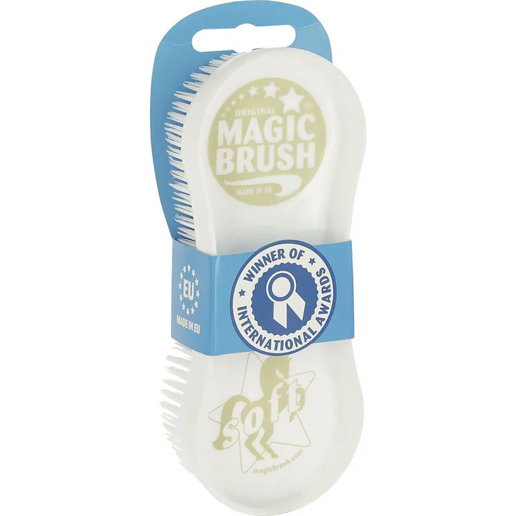 Trend Line Pferdebürste MagicBrush Soft, white lily - Ultraweiche Borsten und sanfte Massage, für zufriedene Pferde – Bild 1