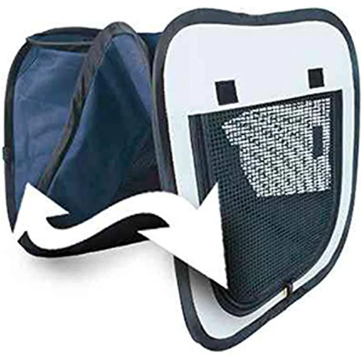 Trixie 39693 Mobile Kennel Twister, S–M: 50 × 52 × 76 cm, dunkelblau/hellblau – Bild 4