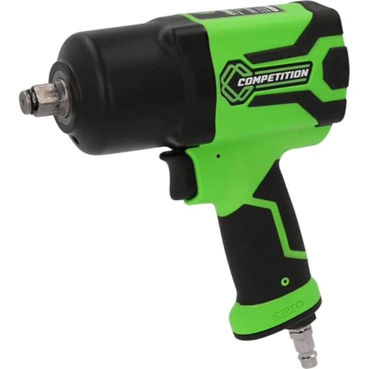 KS Tools 512.0020 COMPETITION 1/2" Hochleistungs-Druckluft-Schlagschrauber 1.600 Nm mit rutschfestem Soft-Grip-Handgriff, Umschalthebel und Doppel-Hammer-Schlagwerk – Bild 1