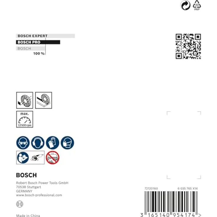 Bosch Professional Scheibenbürste gezopfter Draht Heavy (für Metall, X-LOCK, Ø 115 mm, Drahtstärke 0,5 mm) - Preisvergleich – Bild 5