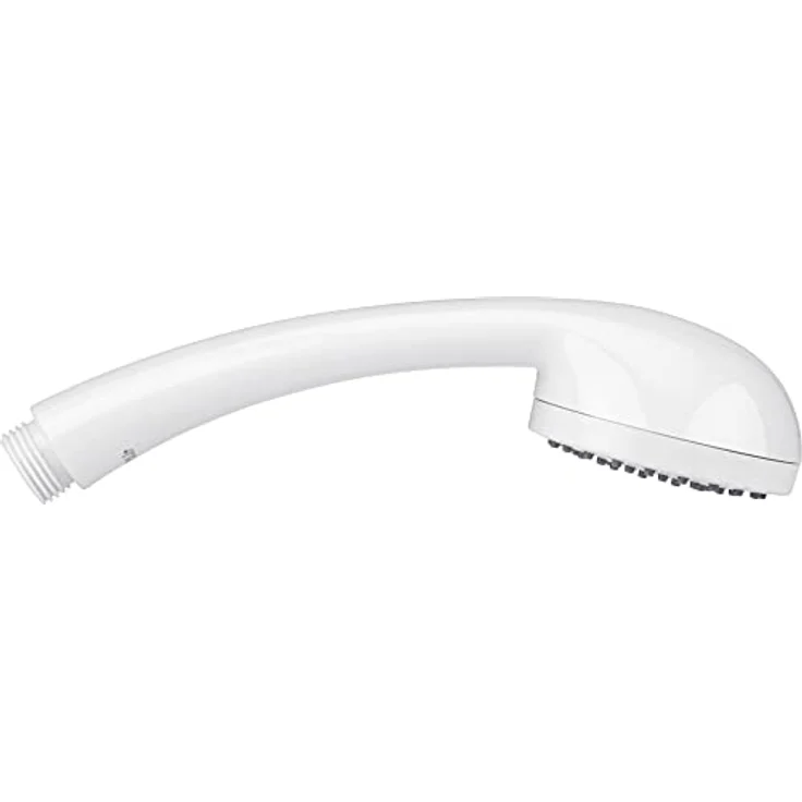 Cornat Handbrause "Amarela" - 67 mm Kopfdurchmesser - weiß - 1 Strahlart - Anti-Kalk & Wasserspareinsatz / Brausekopf für Dusche & Badewanne / ECO-Duschbrause / TECB3471 – Bild 5