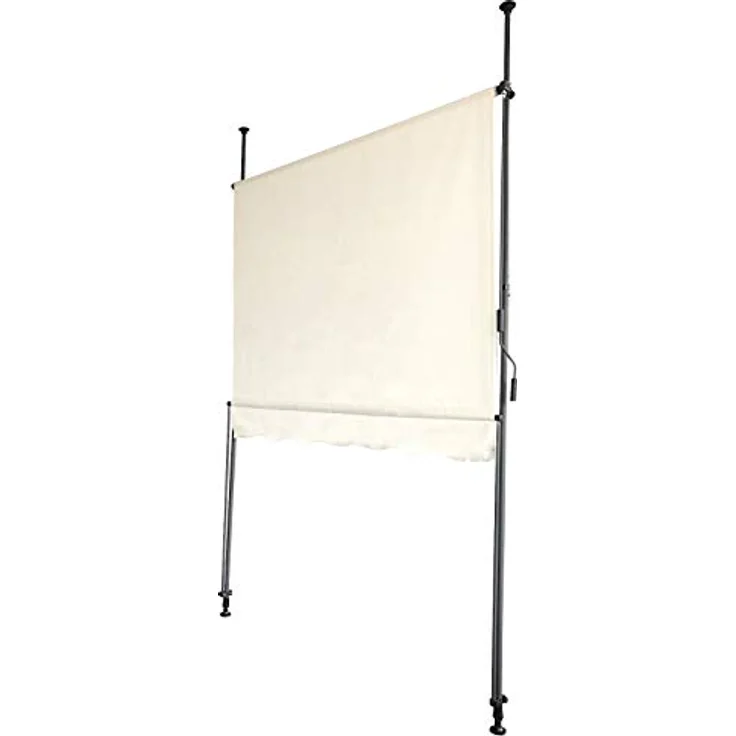 SVITA Klemmmarkise 200x120cm 180g-m² Balkonmarkise Sonnenschutz Markise Beige – Bild 3
