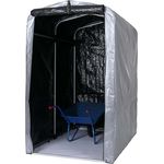 Mendler Gerätehaus HWC-N61, Gartenschuppen Geräteschuppen Gartenhaus, Alu UV-Schutz wasserfest, 201x121x201cm - Silber