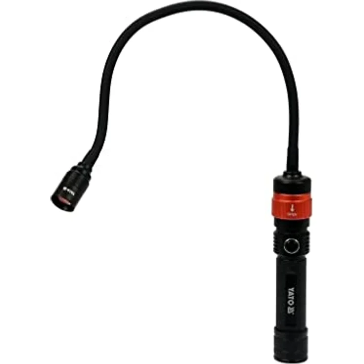 YATO Handleuchte 280, 190, 380 Lumen Lampe NEU, 3in1-Modell, IP54, Aluminium/Abs, magnetisch, grün/rot – Bild 4