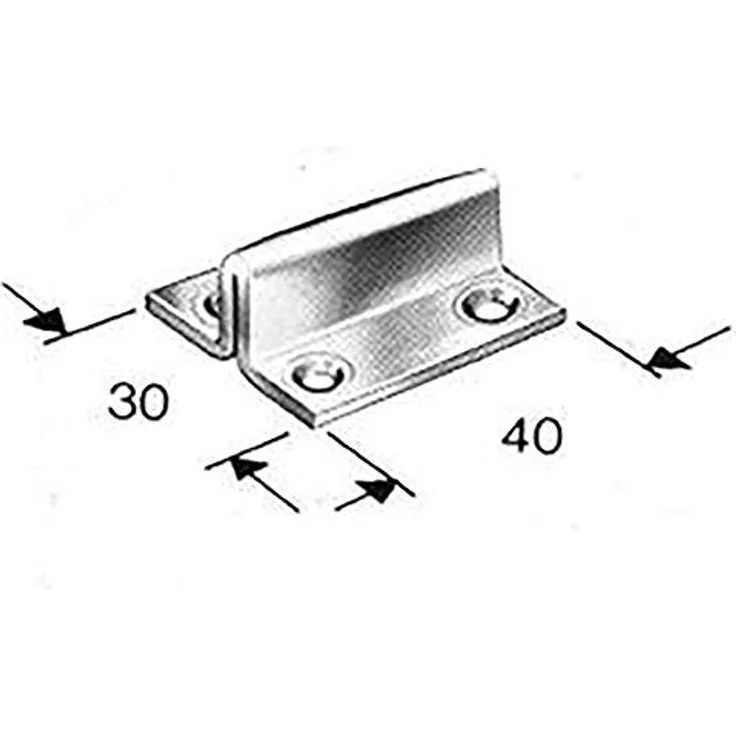 Geze Bodenführung Zubehör zu Rollan 40 N/80, silber