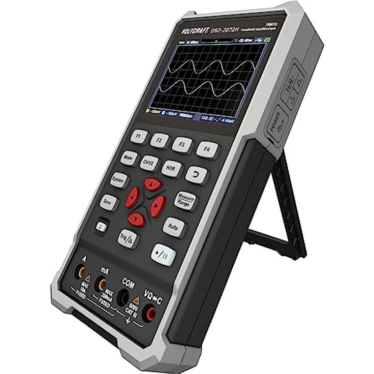 VOLTCRAFT DSO-2072H Hand-Oszilloskop (Scope-Meter) 70 MHz 2-Kanal 250 MSa-s 8 kpts 8 Bit Handgerät 1 St. (VC-11901280) – Bild 2