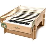 Casus Grill Einweg-Grill, biologisch abbaubar, Mini-Grill: aus natürlichen Materialien, einfach aufzubauen - keine Feuerzeugflüssigkeit erforderlich