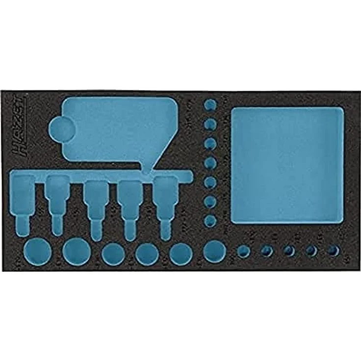Hazet 2K-Weichschaum-Einlage 163-192L, leer, Made in Germany, 342 mm x 172 mm x 35 mm – Bild 2