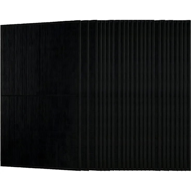JA SOLAR JAM60D41 LB, 500W N-Type Bifazia Solarmodul, 22.6% Effizienz, Monokristallin, IP68, voll schwarz