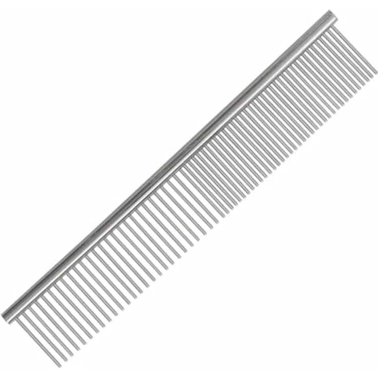 vidaXL Tierhaarentferner 5-tlg. Hundescheren-Set Edelstahl, Professionelles Pflegeset für behaarte Haustiere, Silbern/Rosa/Schwarz – Bild 6