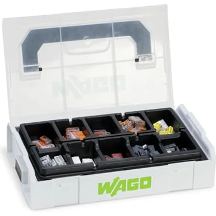 WAGO 887-950 Verbindungsklemmen-Sortiment, flexibel für Leiterquerschnitte 0.14-6mm² und 0.2-6mm², 166 Teile Set – Bild 1