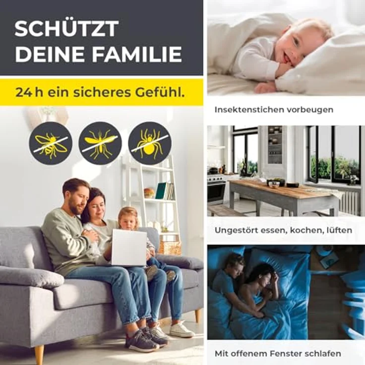 EASYmaxx Insektenschutz-Fensterrahmen Insect Protect Insekten- & Pollenschutzgitter 150 x 130 cm, (4-St), Moskitonetz zuschneidbar, Einfache Montage mit 12 Magneten, Weiß – Bild 9