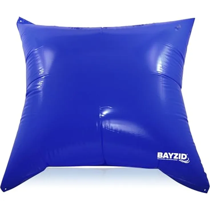 Höfer Chemie Pool Winter Luftkissen, 122 x 122 x 55 cm, robuste PVC-Konstruktion für Salzwasser- und Süßwasserbecken, blau