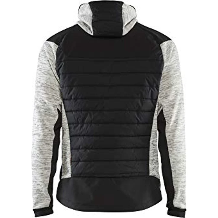 BLÅKLÄDER 593021179099XXL Hybrid Jacke, Grau Melange/Grau, warme Polsterung und Softshellstoffe, Größe XXL – Bild 2