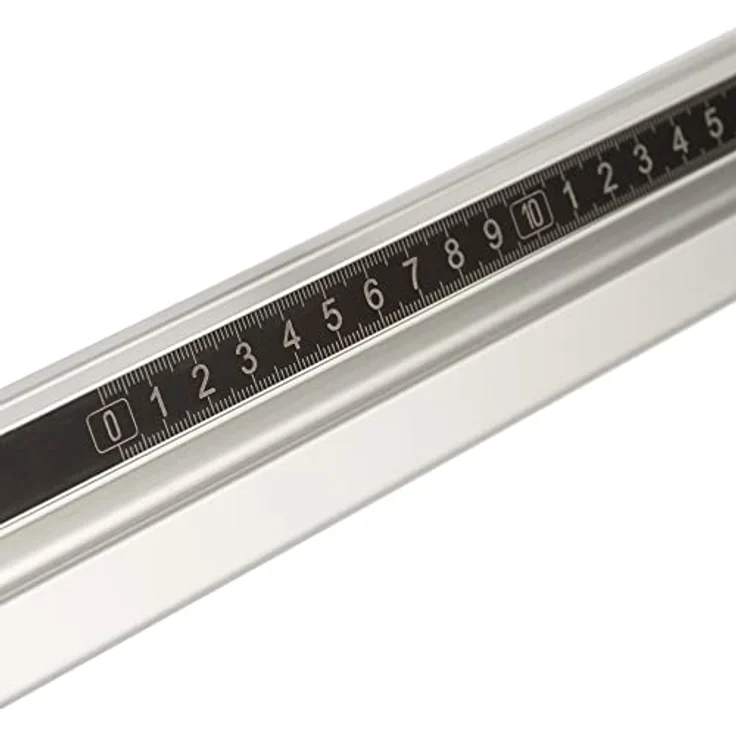 SCHMIDT systemprofile Längenanschlag B 2m Aluminium-Profil Säge-Anschlag Links-Rechts Maßband 2x Ablängklappe – Bild 5