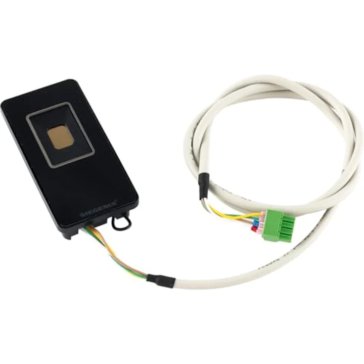 KFV Fingerprint Türöffner, Fingerscanner Zutrittskontrolle mit WLAN und Bluetooth, schwarz, 1m Kabel, IP54